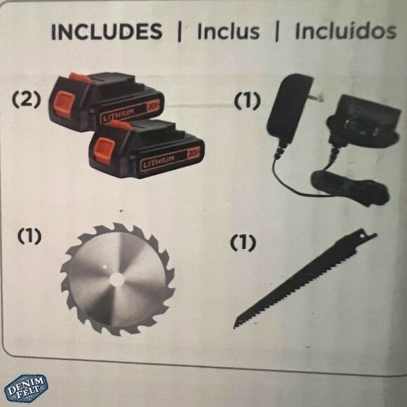 BLACK+DECKER 20V 4 Tool Combo Kit w/ 2Lithium Ion Batteries & Charger | NEW!! - Picture 5 of 16